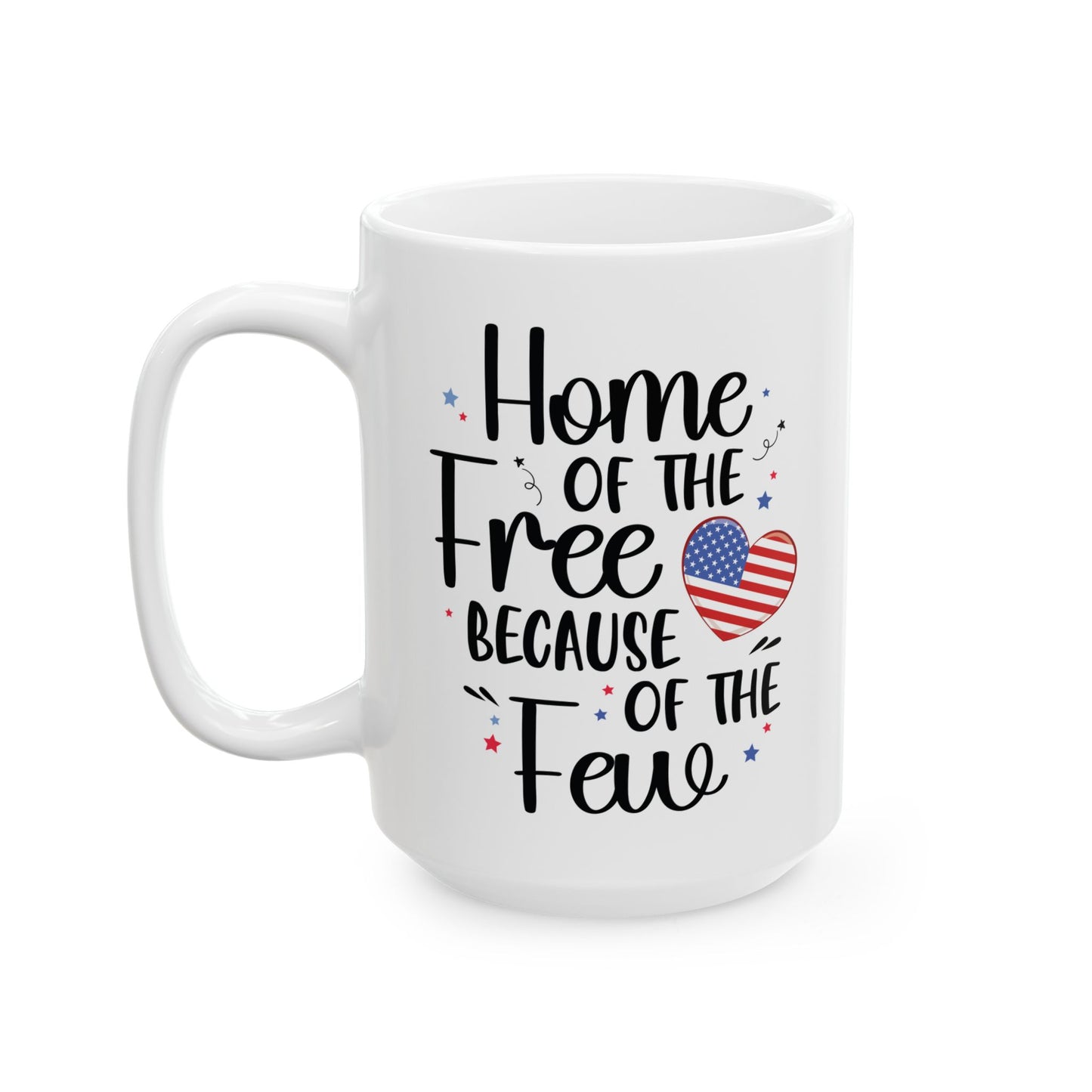 Fourth of July Mug – Support Our Troops American Pride Coffee Mug