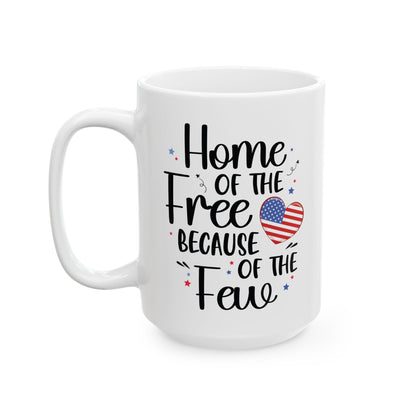 Fourth of July Mug – Support Our Troops American Pride Coffee Mug