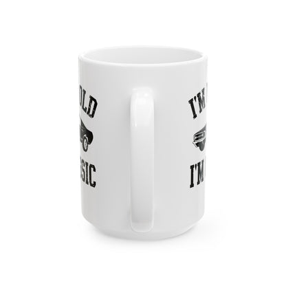 Vintage Car White Mug – I'm Not Old, I'm Classic