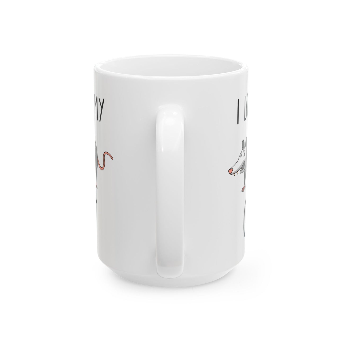 I Love My Cat Oposom, white Mug, (11oz, 15oz)