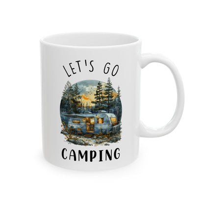 Vintage Camper Adventure Shirt Ceramic Mug, (11oz, 15oz)