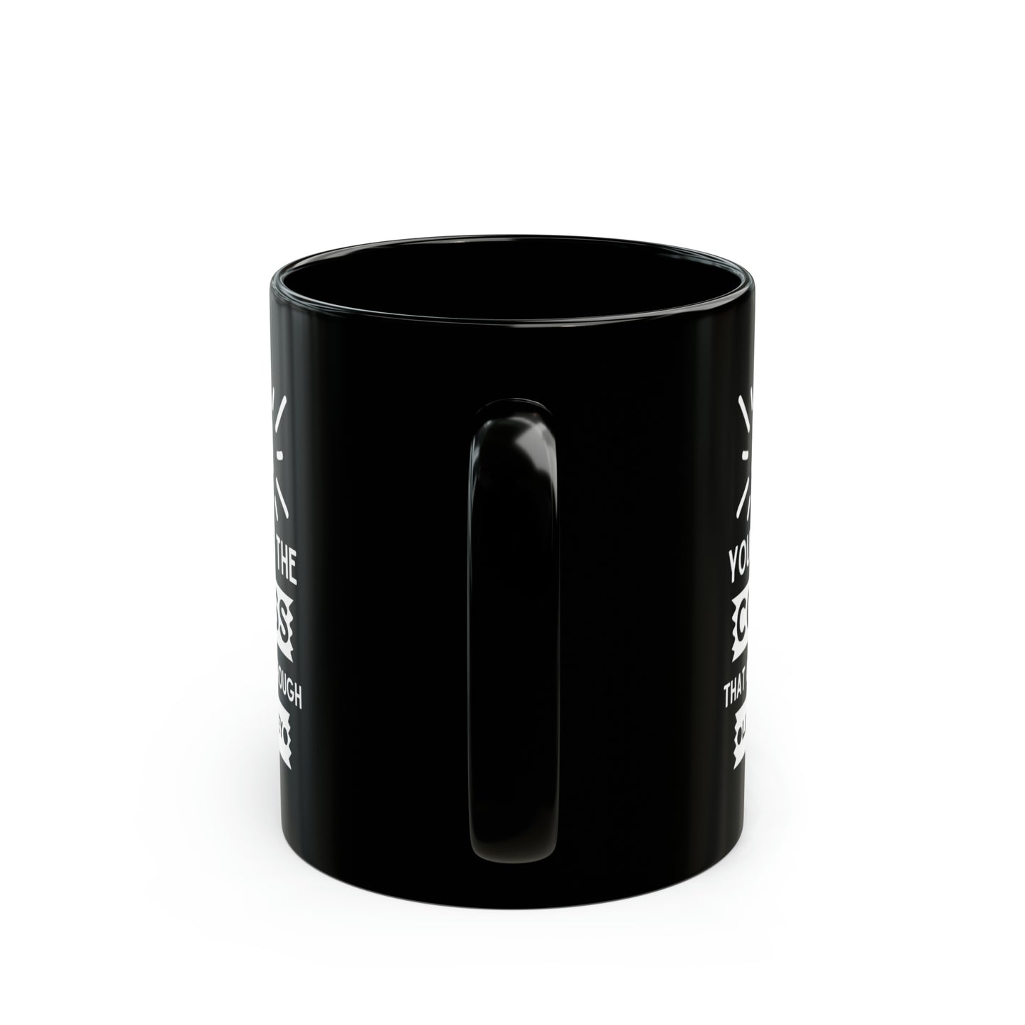 Mom your love is compass 11oz Black mug