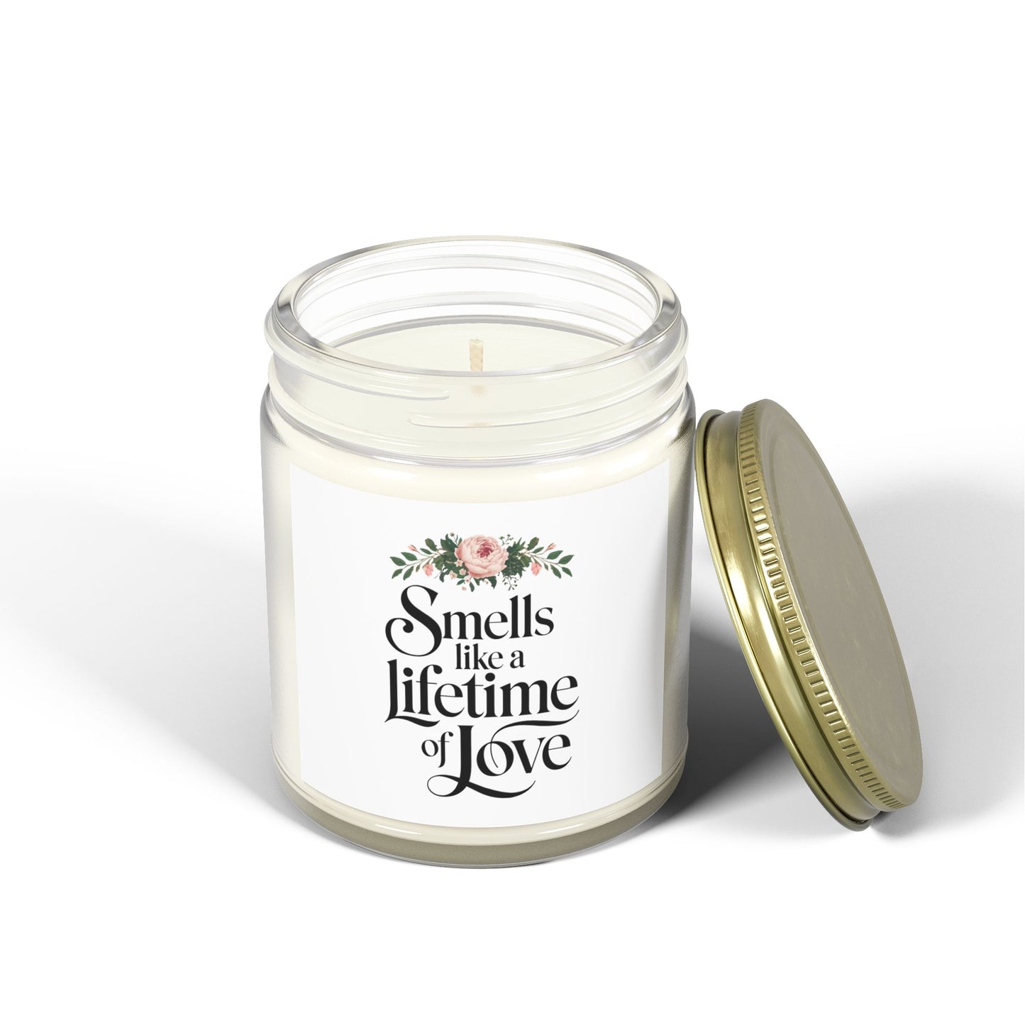 Smell Like Life Time of Love Scented Candles, Coconut Apricot Wax (4oz, 9oz)