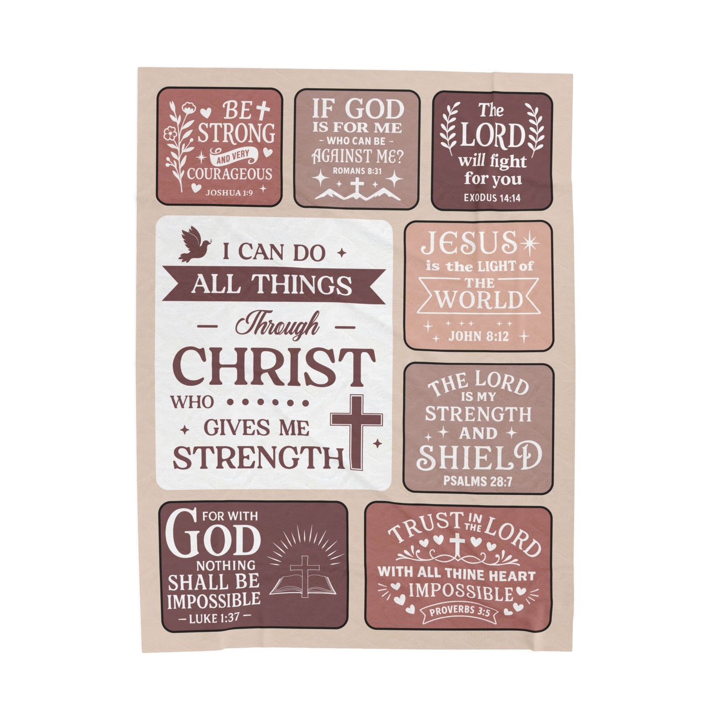 I Can Do All Things Through Christ Who Gives Me Strength Blanket