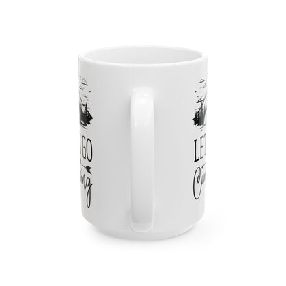 Cozy Camping Adventure Black Mug (11oz, 15oz)