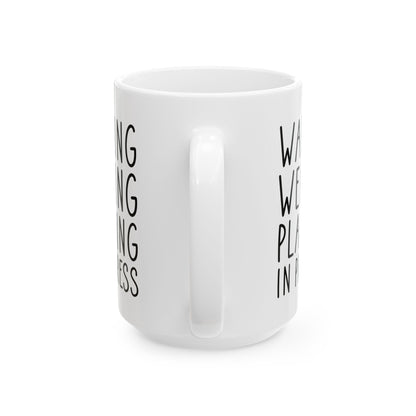 Funny Wedding Planning Mug – Bride to Be Gift – White Engagement Coffee Cup for Future Mrs, Bridal Shower Gift Idea for Wedding Planner