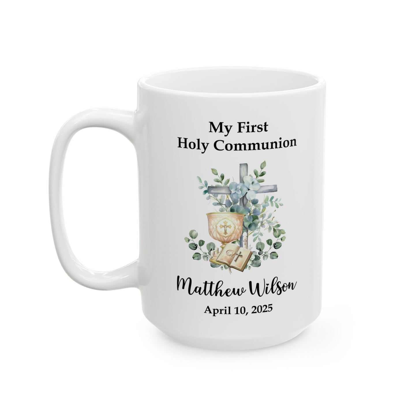 My First Holy Communion Mug – Personalized Gift for Matthew