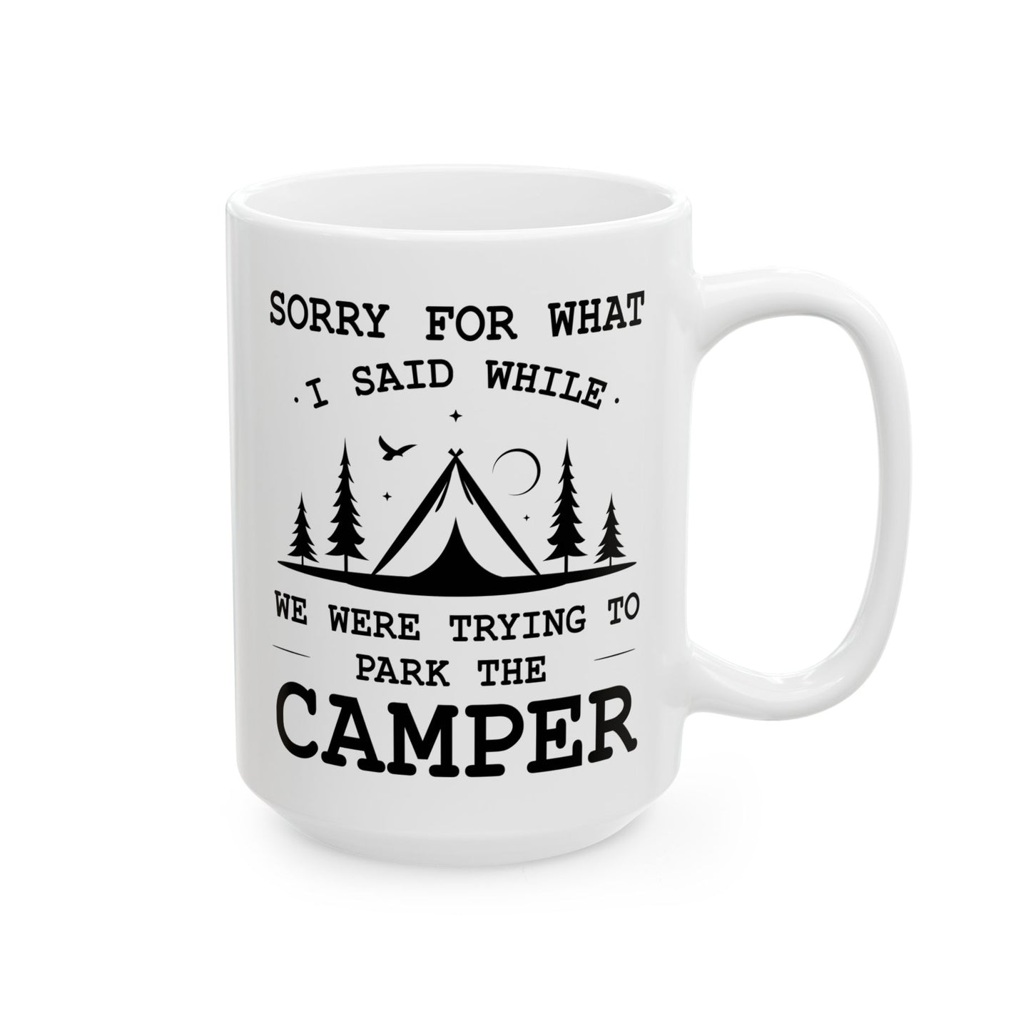 Camp More Worry Less Ceramic Mug, (11oz, 15oz)