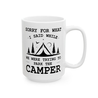 Camp More Worry Less Ceramic Mug, (11oz, 15oz)