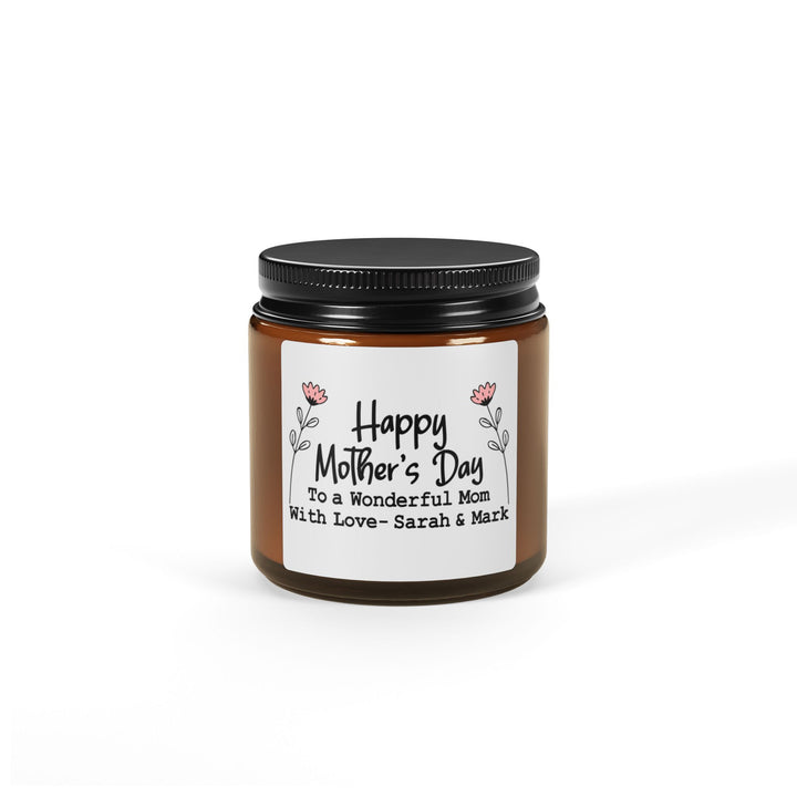 Happy Mother's Day Candle – Personalized Gift for Mom, Custom Mother's Day Present, Thoughtful Gift from Kids