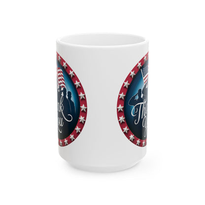 Thank You White Mug, (11oz, 15oz)