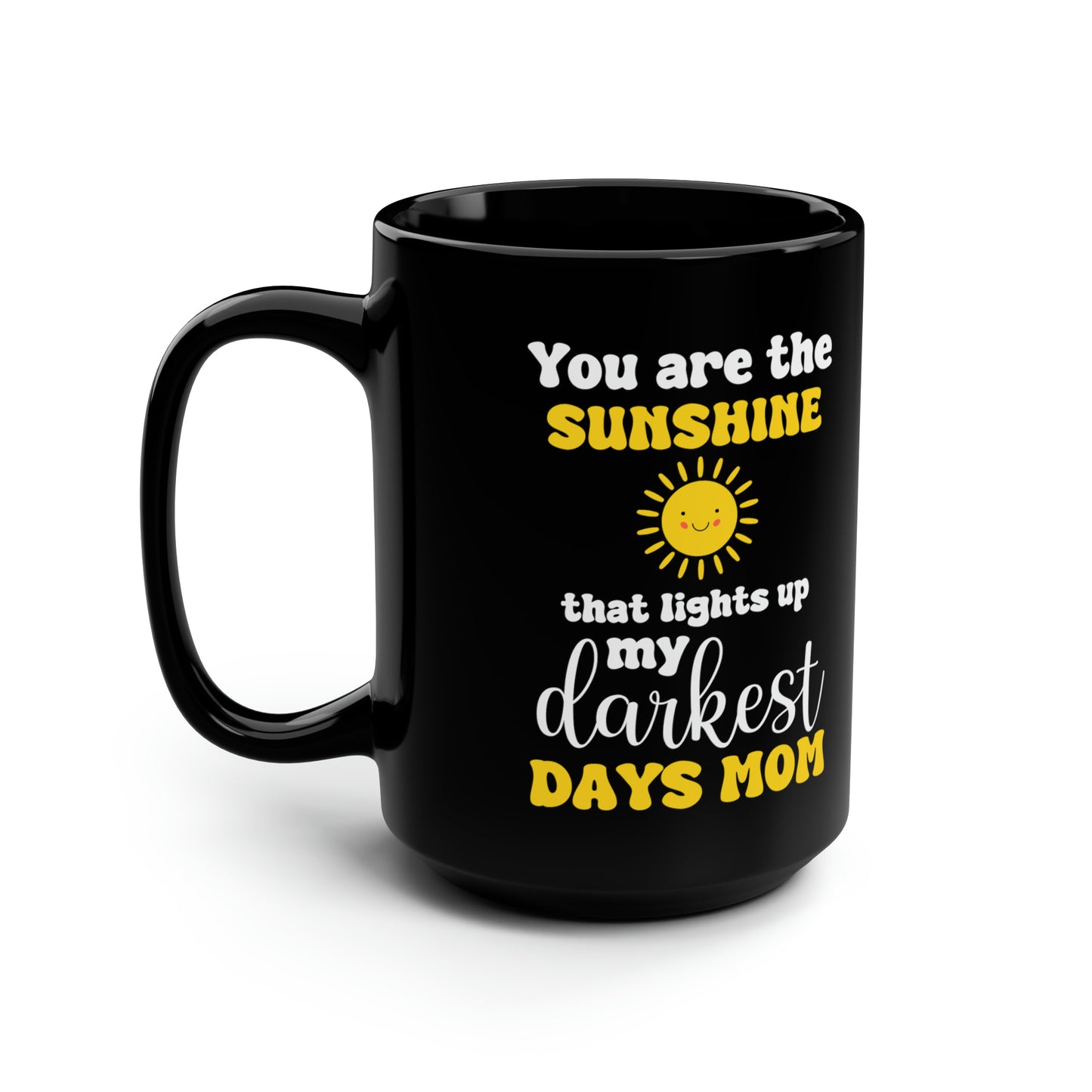 Sunshine 15oz Black Mug