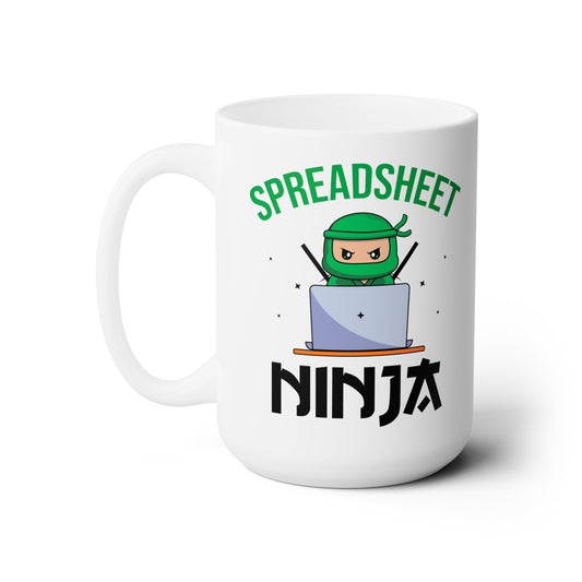 Spreadsheet Ninja Tall Mug – Funny Gift for Excel Lovers