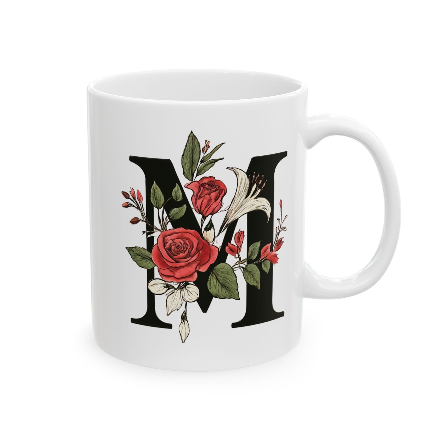 M white Mug, (11oz, 15oz)