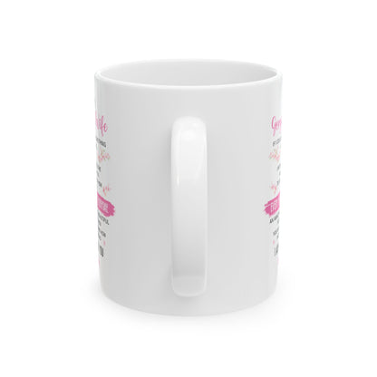 To My Gorgeous Wife White Mug – Perfect for Anniversary, Valentine’s Day, or Birthday