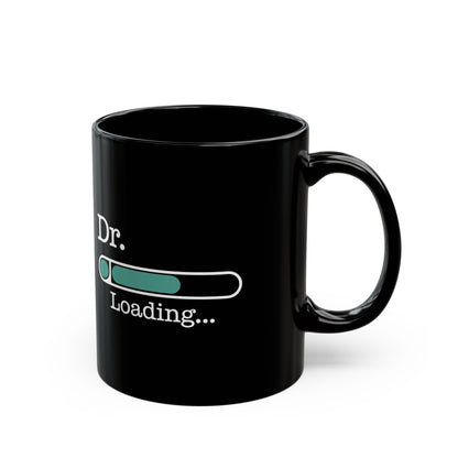 Funny Black Doctor Graduation Mug – Dr. Loading Progress Bar Coffee Cup – Medical School Gift for Future Doctors and Graduates