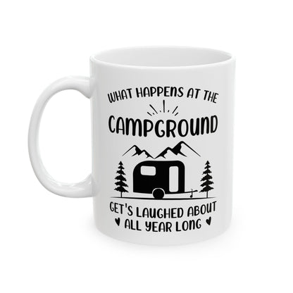 Rustic Camping Adventure Ceramic Mug, (11oz, 15oz)