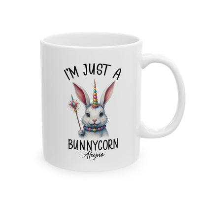 I'm Just a Bunnycorn Mug – Personalized Bunnycorn Gift