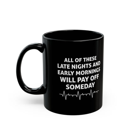 Black Motivational Medical Student Mug – Inspirational Coffee Cup for Doctors, Nurses, and Students