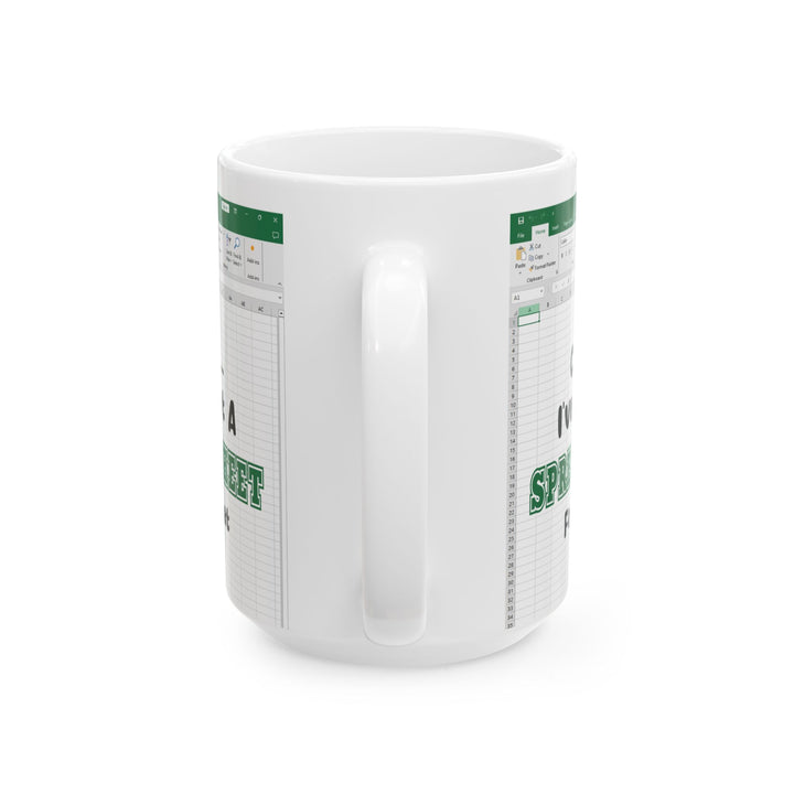 Funny Excel Lover Design Ceramic Mug, (11oz, 15oz)