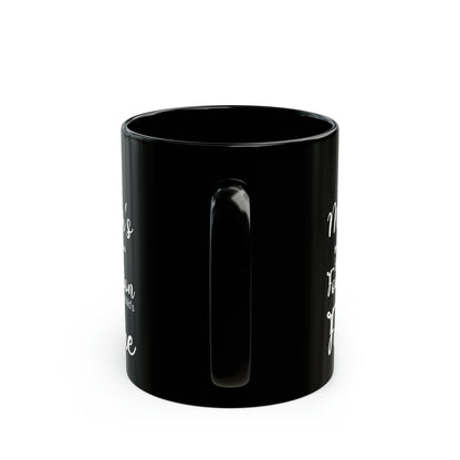 Mom Foundation Mug – Elegant Black Ceramic Gift for Mother’s Day