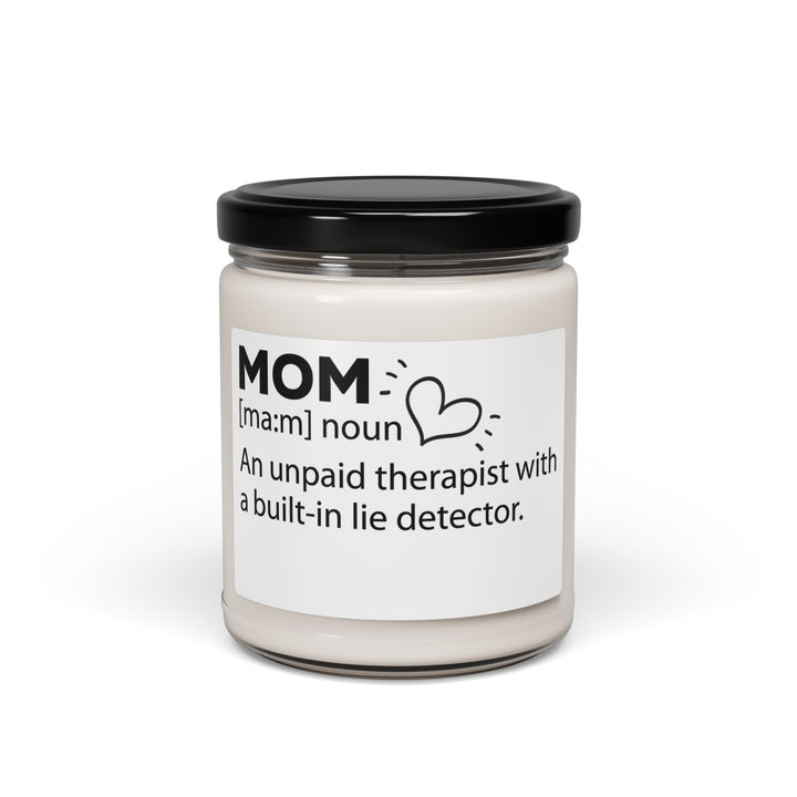 Soy Candle Mom Definition Candle – Funny Mother's Day Gift, Unpaid Therapist Mom Gift, Sarcastic Gift for Mom from Son or Daughter