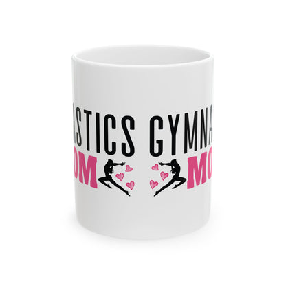 Give a Gift to a Proud Supporter – Gymnastics Mom Mug White Ceramic Coffee Cup