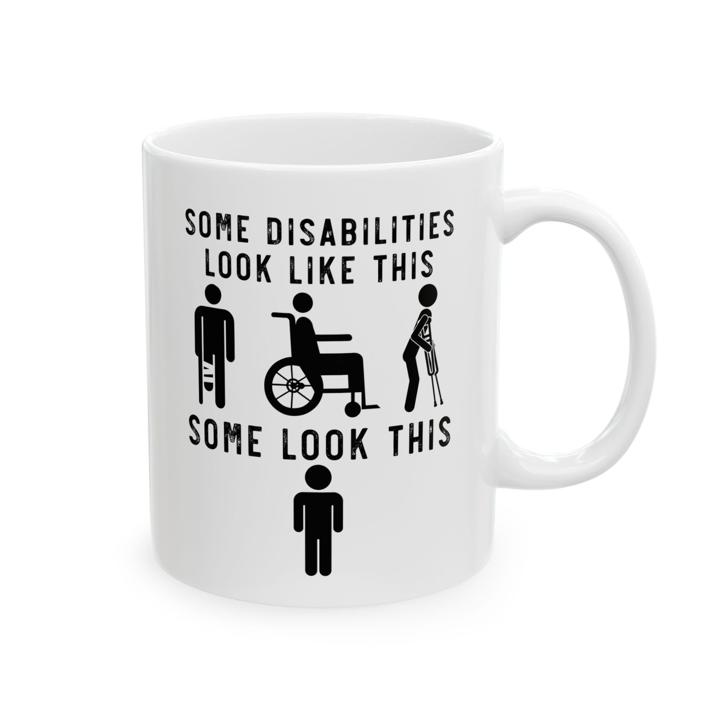 White Ceramic Inclusion Cup – Motivational Gift for Teachers, Advocates & Allies