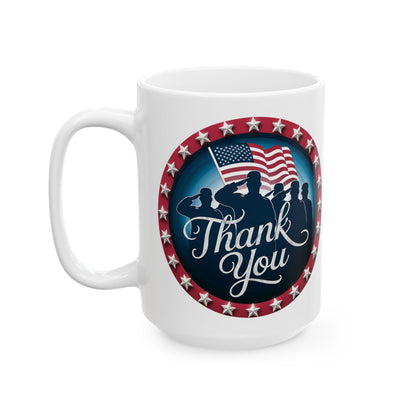 Thank You White Mug, (11oz, 15oz)