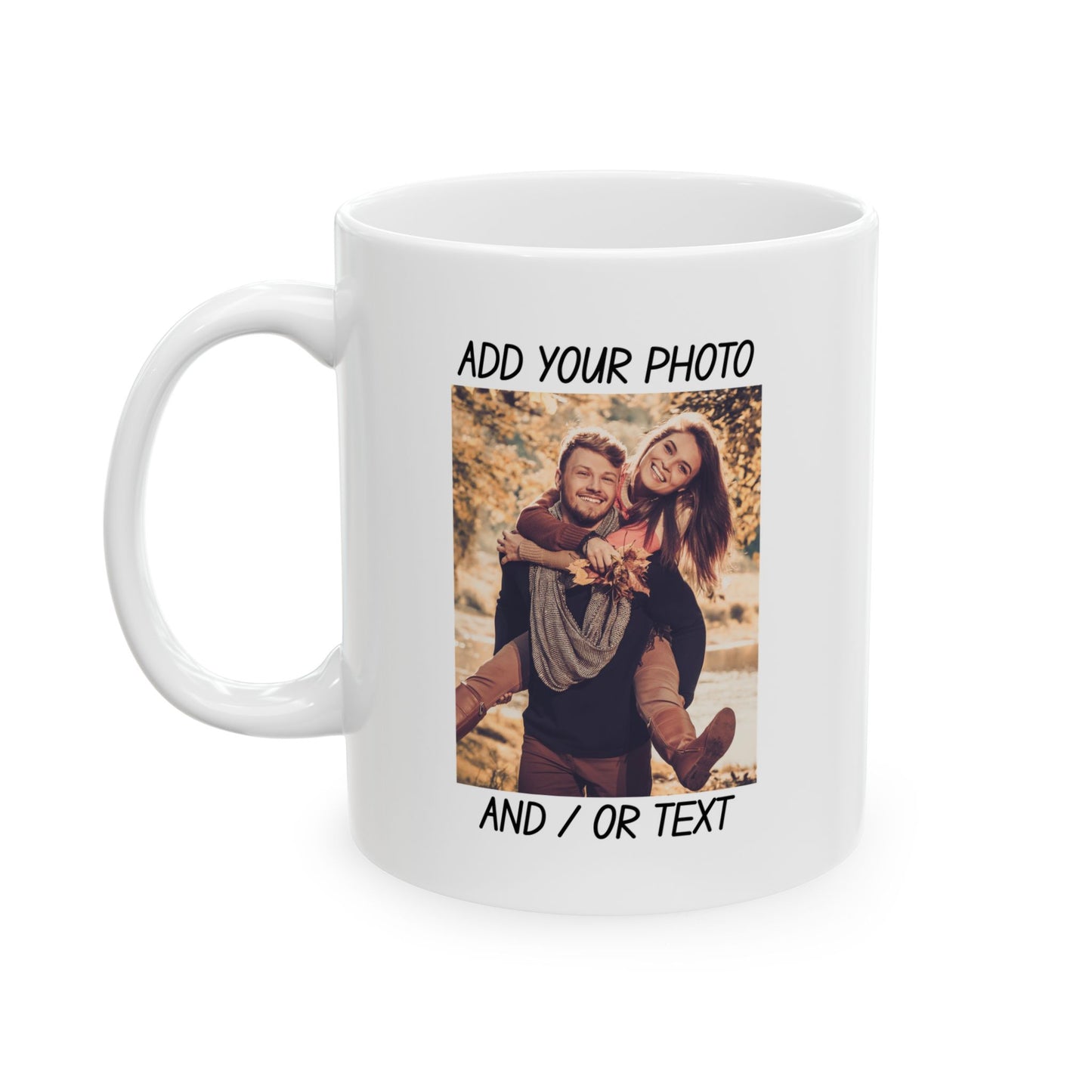 Fall Couple Mug – Cozy Autumn Love Gift for Him or Her Mug, (11oz, 15oz)