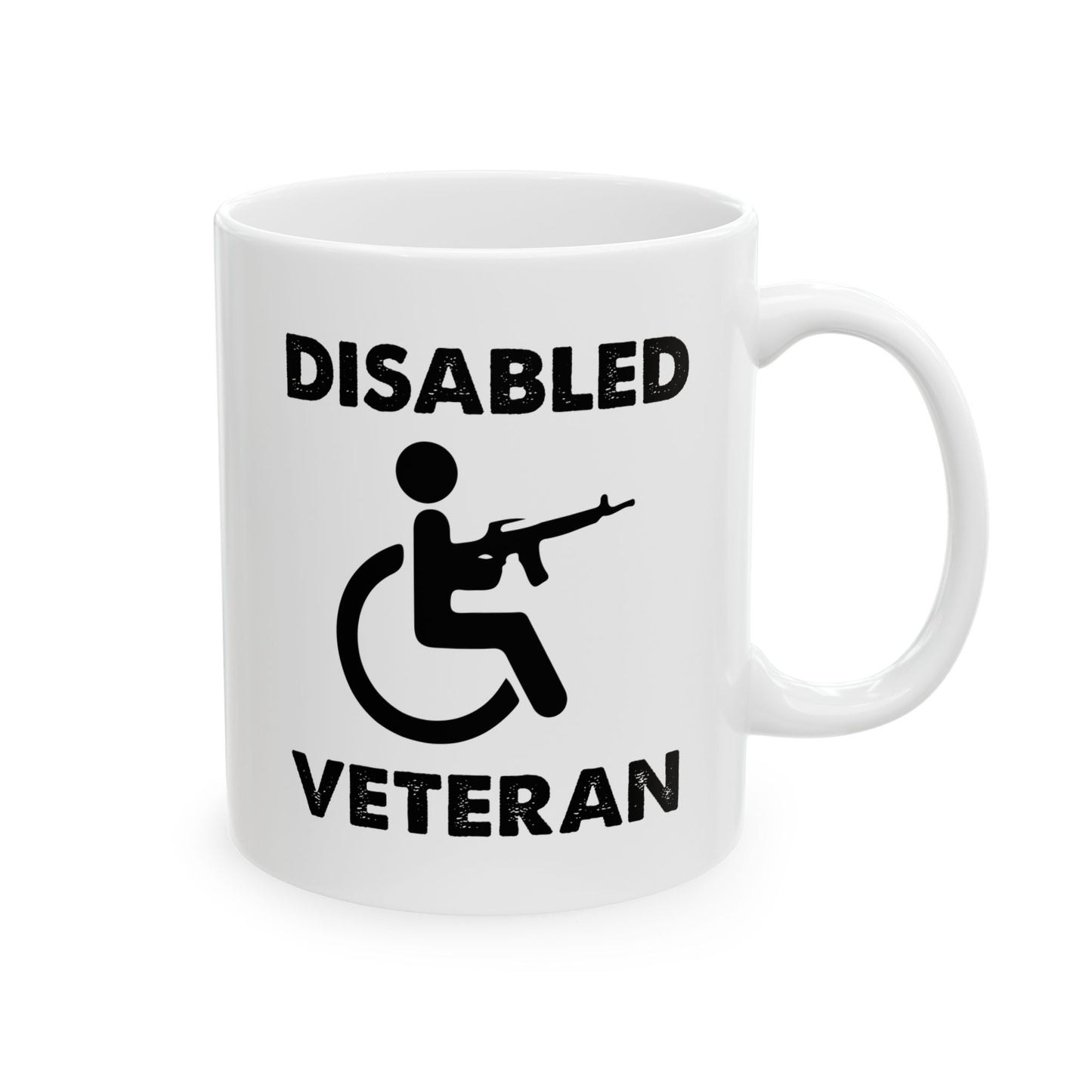 Bold Patriotic Gift for Military Heroes – Funny Wheelchair Rifle Design