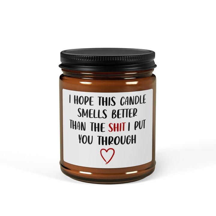 Gift for Mom, Mother's Day, Birthday, Scented Soy Candle (Multi-Size, Amber Jar)
