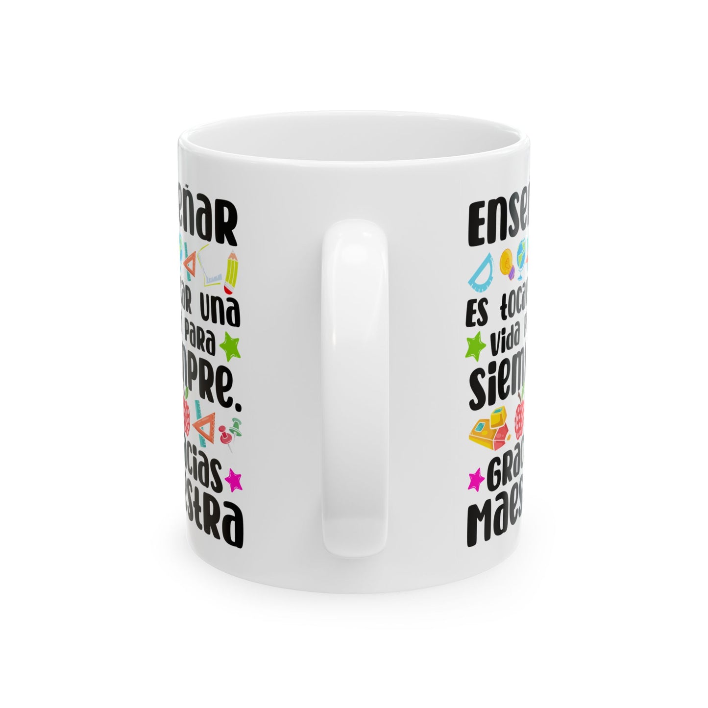 Enseñar White Mug, (11oz, 15oz)