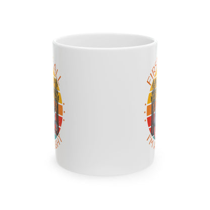 First of All, I'm a Delight Mug – White Ceramic with Possum Artwork