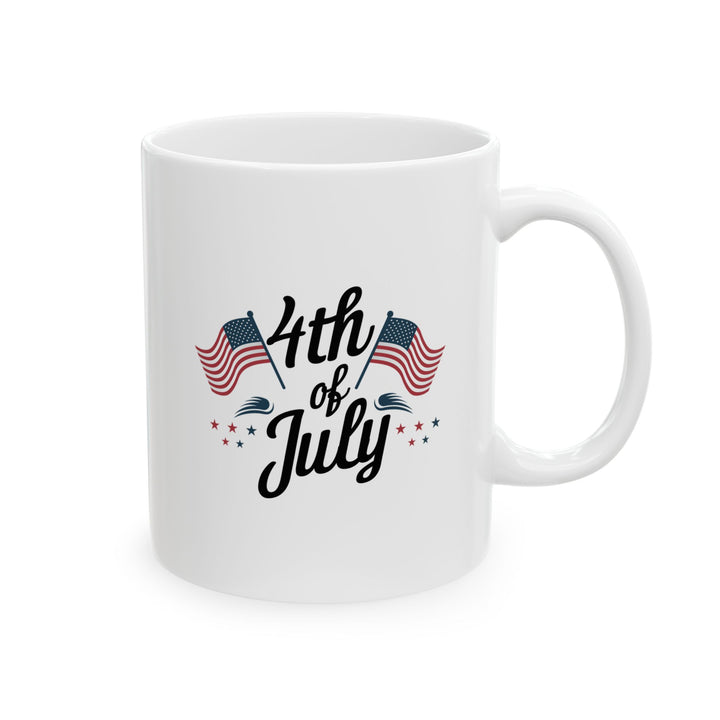 4th of July Mug – Patriotic American Flag Coffee Cup USA Gift Idea
