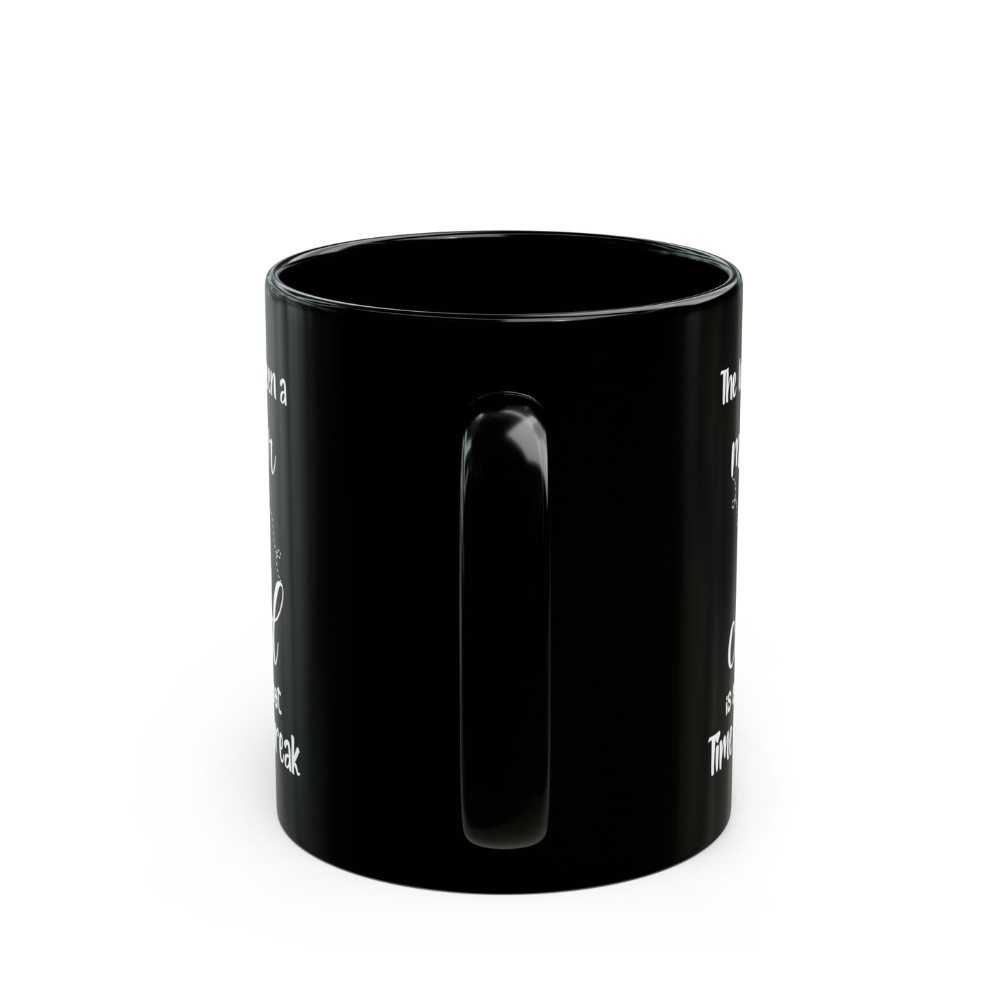 The love between 11oz Black Mug