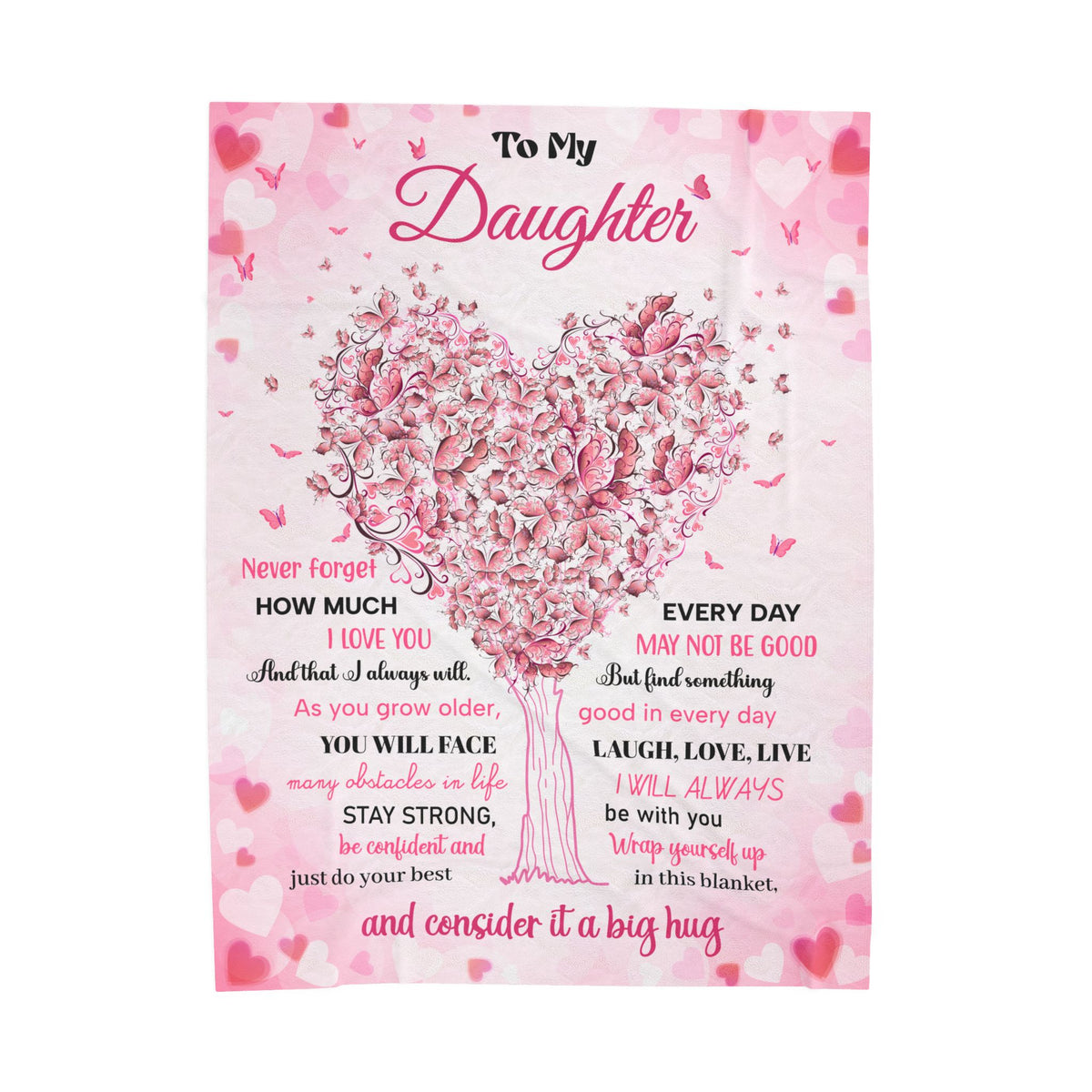 To My Daughter Blanket