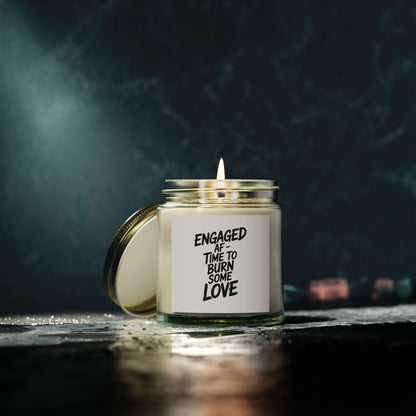 Engaged AF Scented Candles, Coconut Apricot Wax (4oz, 9oz)
