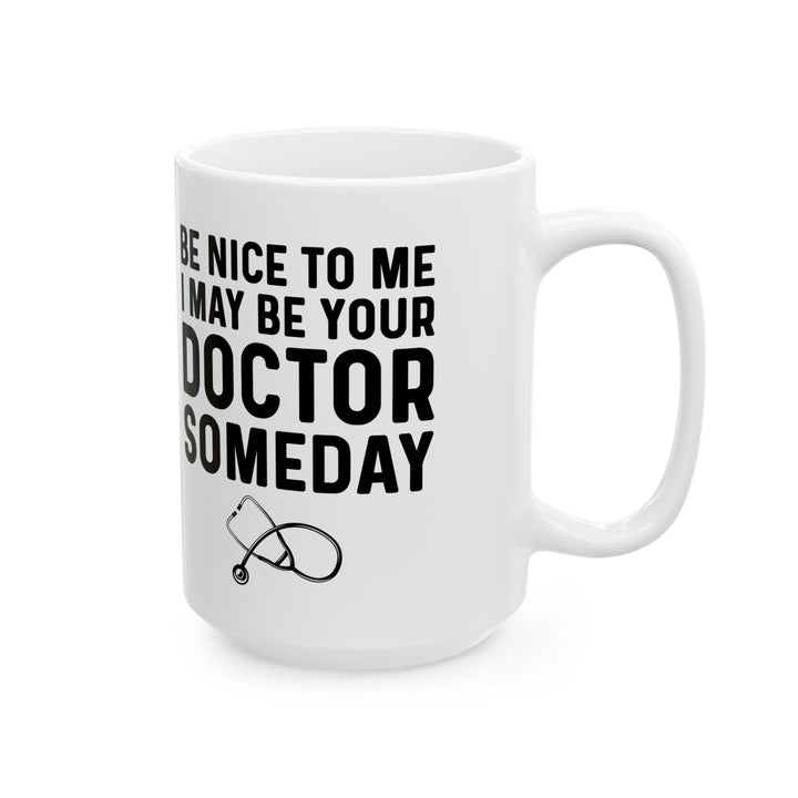 Funny Medical Student Coffee Cup – White Ceramic Gift for Future Doctors & Healthcare Workers