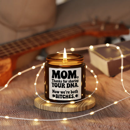 Thanks for Sharing Your DNA  Scented Soy Candle (Multi-Size, Amber Jar)
