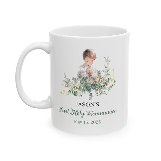 Jason's First Holy Communion Mug – Personalized May 15, 2025 Gift