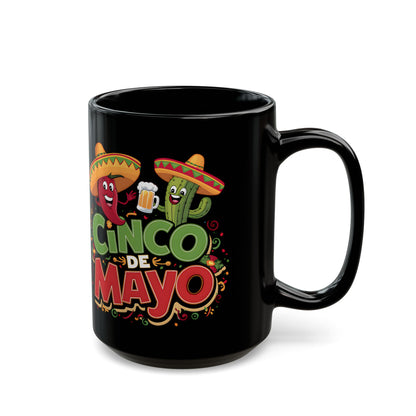 Cinco De Mayo Black Mug (11oz, 15oz)