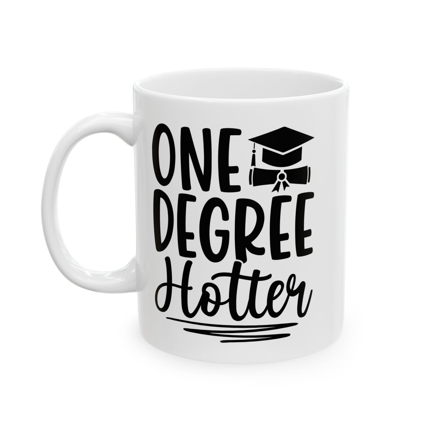 One Degree Hotter White Mug, (11oz, 15oz)