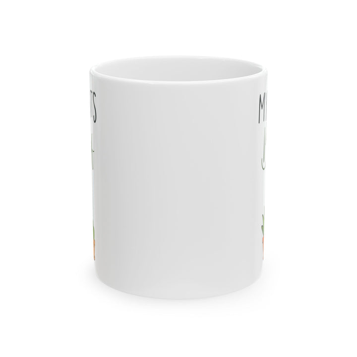 Give a Gift to a Plant Lover – My Plants Be-leaf in Me Mug White Ceramic Coffee Cup