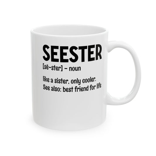 Seester White Mug, (11oz, 15oz)