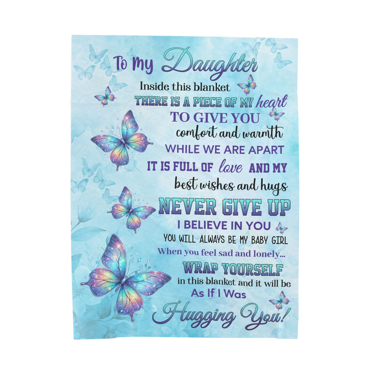 To My Daughter Blanket