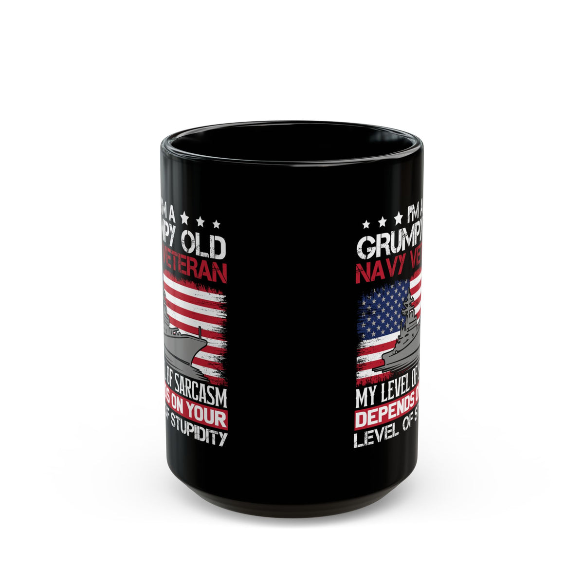 I am a Grumpy old Black Mug (11oz, 15oz)
