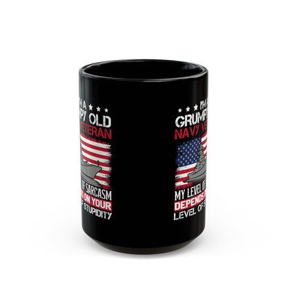 I am a Grumpy old Black Mug (11oz, 15oz)