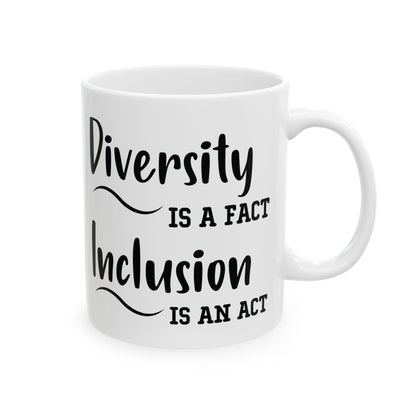 Driversity Is A Fact White Mug, (11oz, 15oz)