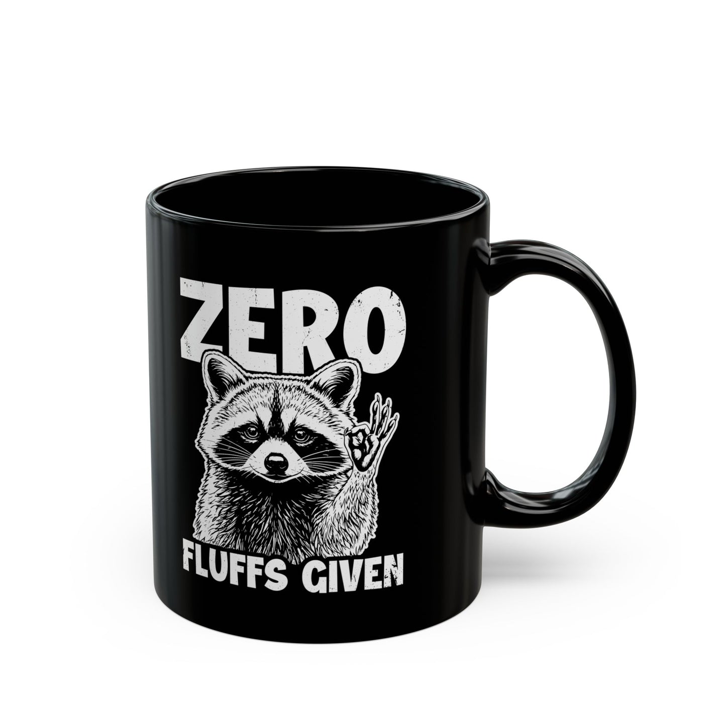Zero Fluffs given Black Mug